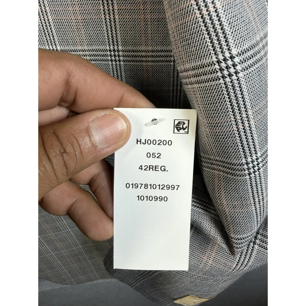 1926 Originals Blazer Mens 42R Gray Plaid Tweed Sport Coat Straight Fit‎